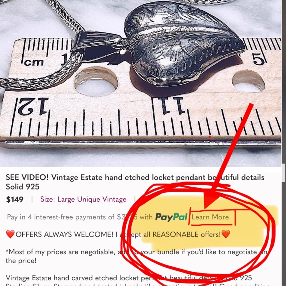 Pay In 4 Payments With Paypal! Only 25% Down Today! Easy Interest-Free Payments! View 6